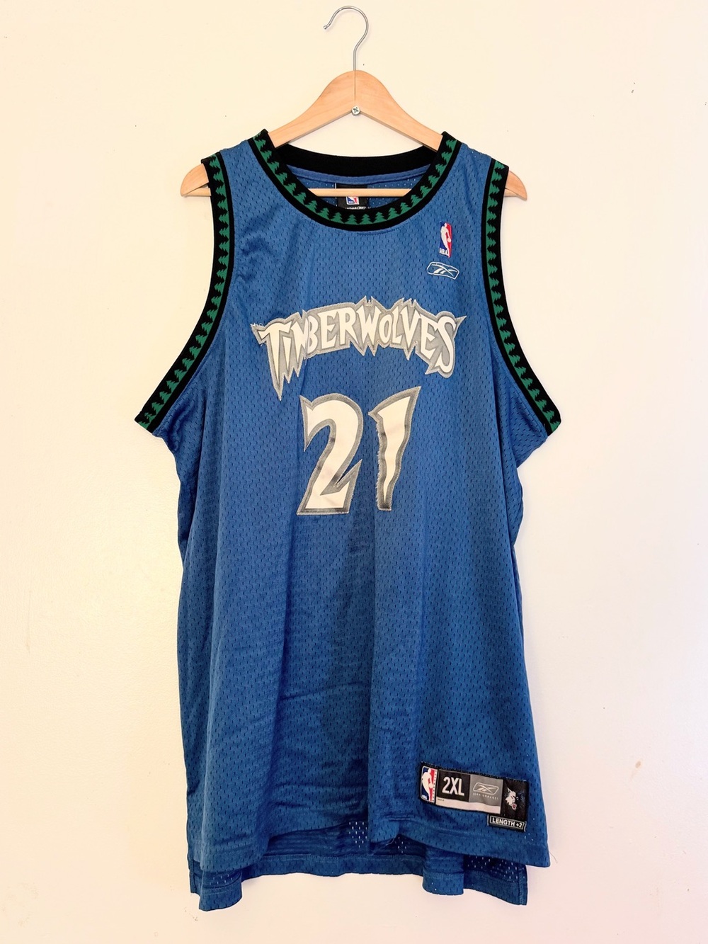 Vintage Swingman Minnesota Timberwolves Kevin Garnett #21 Jersey Stitched XXL